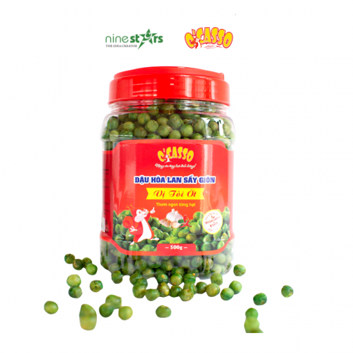 roasted green peas with garlic and chili 03 - ninestarsco.com