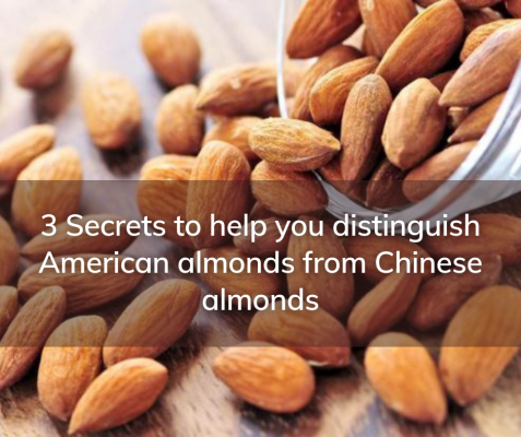 distinguish American almonds and Chinese almonds