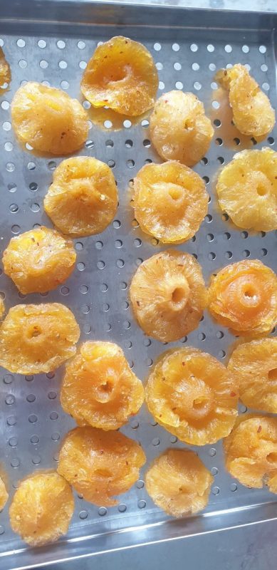 quy trình sản xuất dứa sấy dẻo